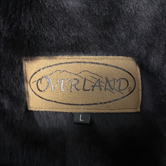 Overland Ember Sheepskin belted jacket with raccoon fur trim - Picture 9 of 11